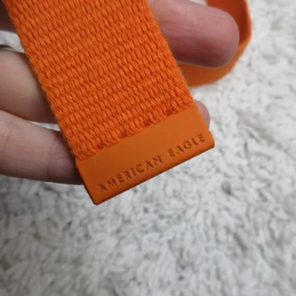 American Eagle orange web‎ belt